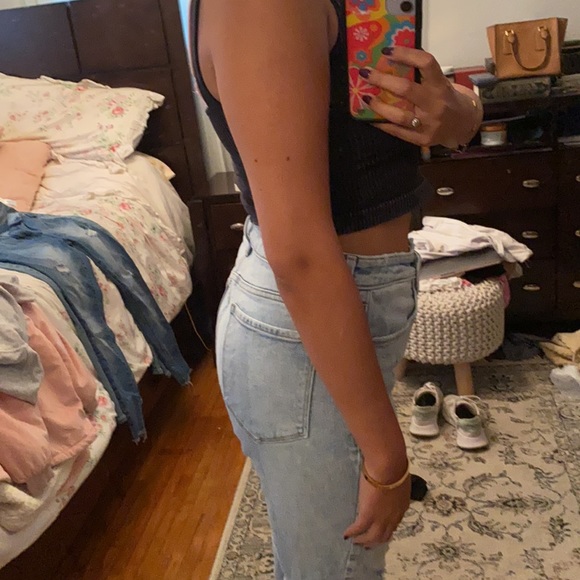 old navy power slim straight light wash jeans size 12 - Picture 2 of 4